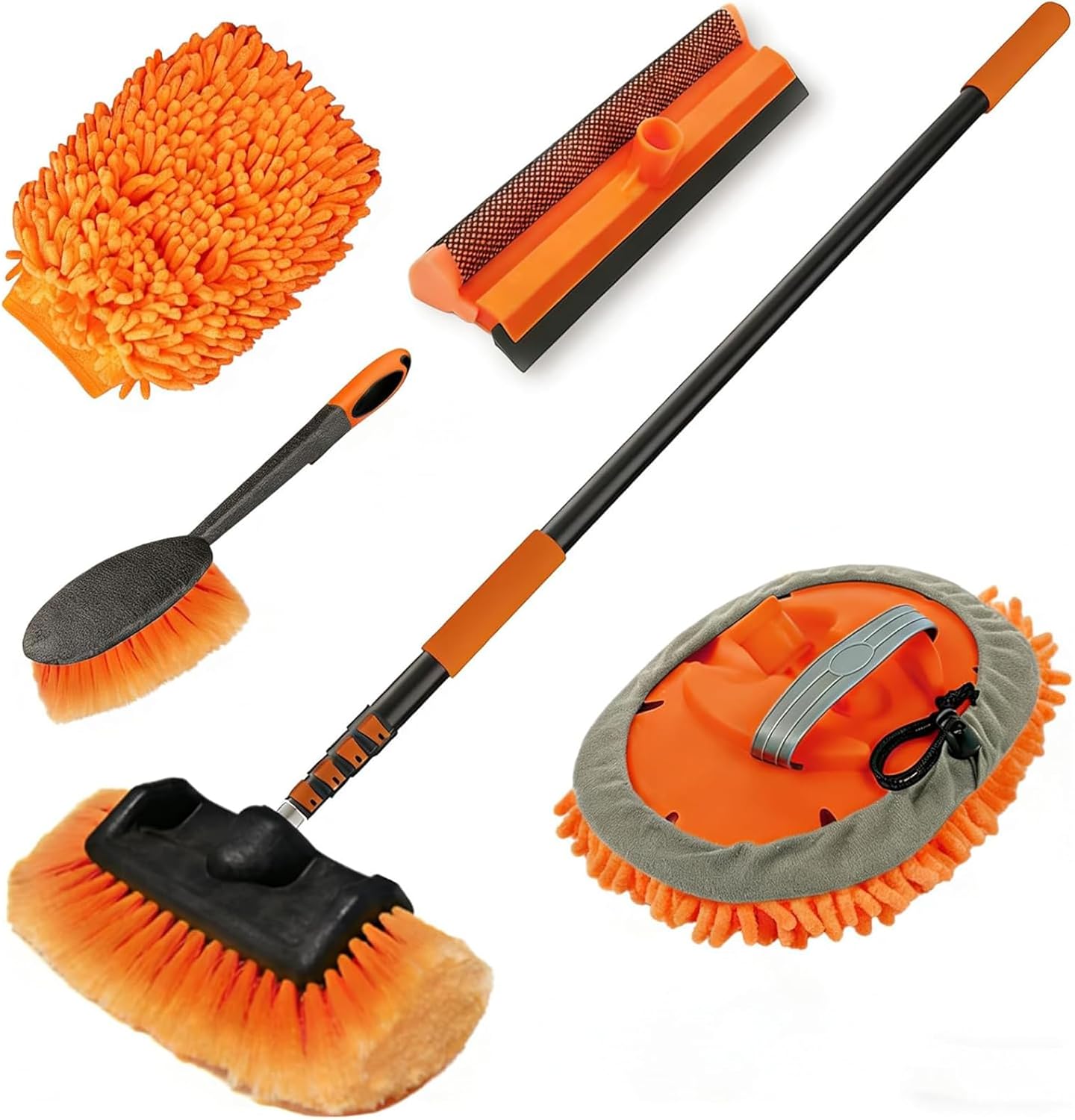 12FT Car Wash & RV Cleaning Kit with Extension Pole