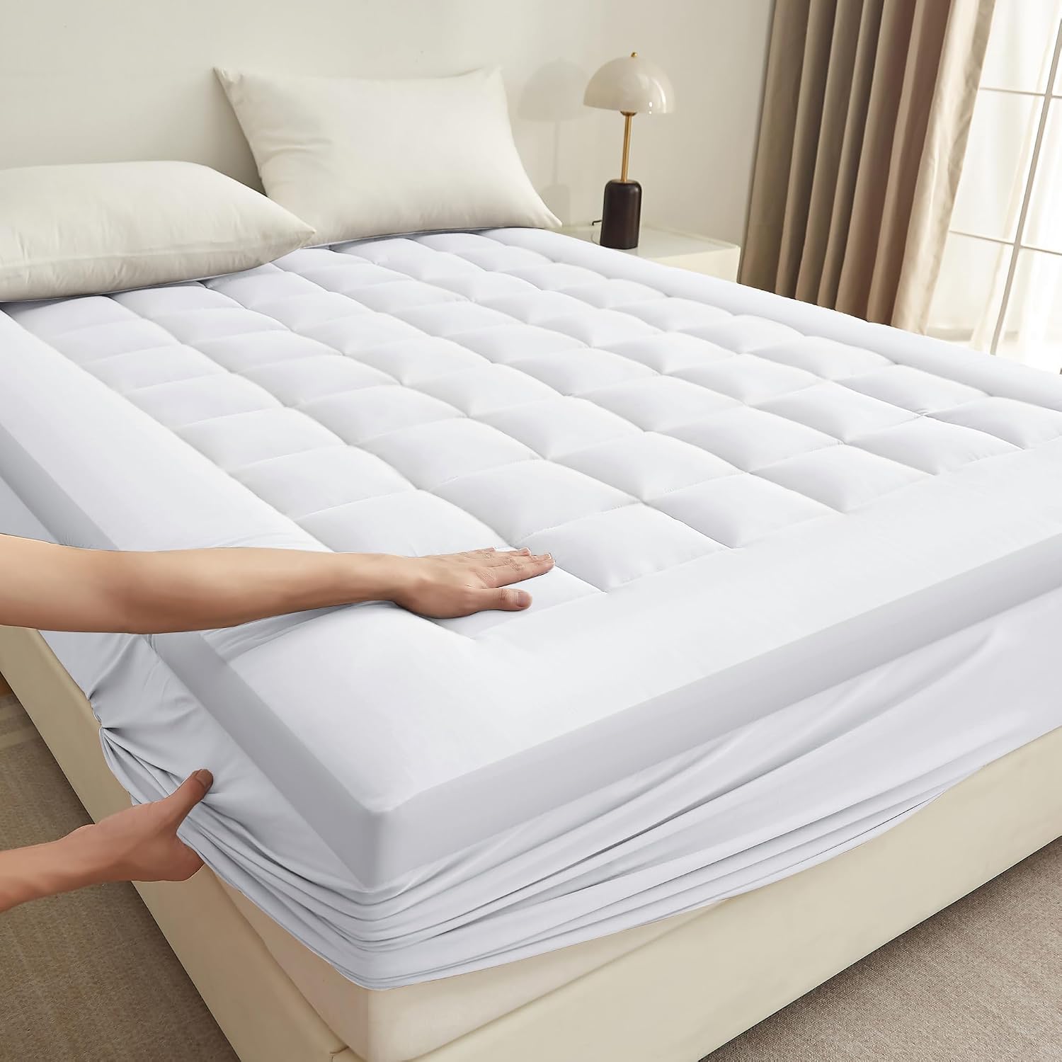 Breathable Mattress Pad for Back Pain Relief