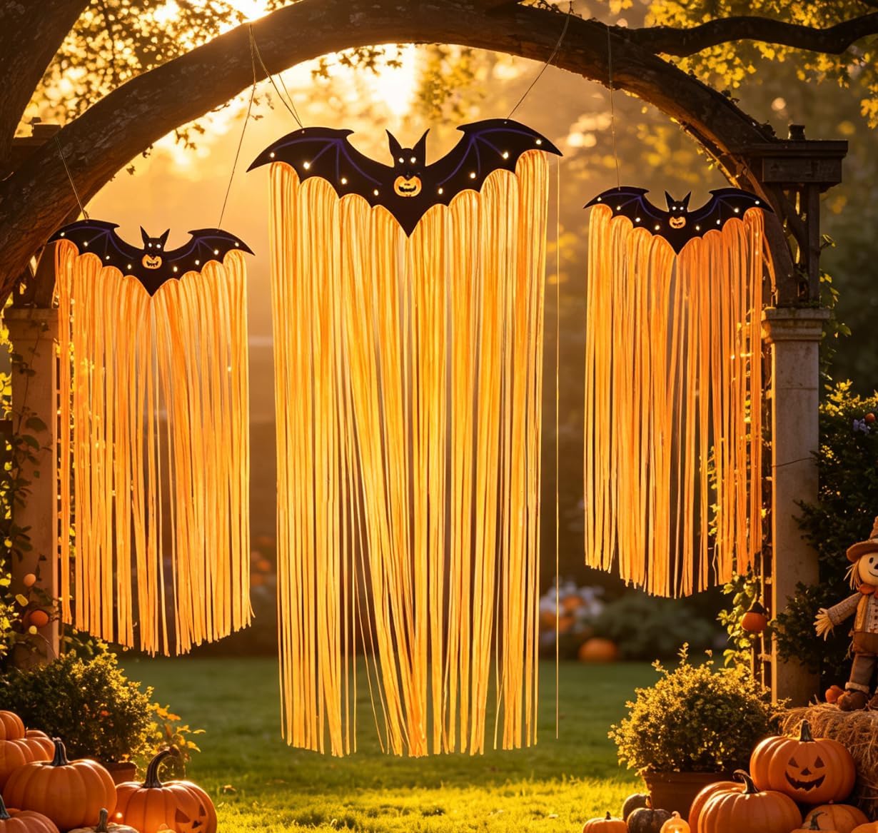 Large Hanging Halloween Bat Decorations