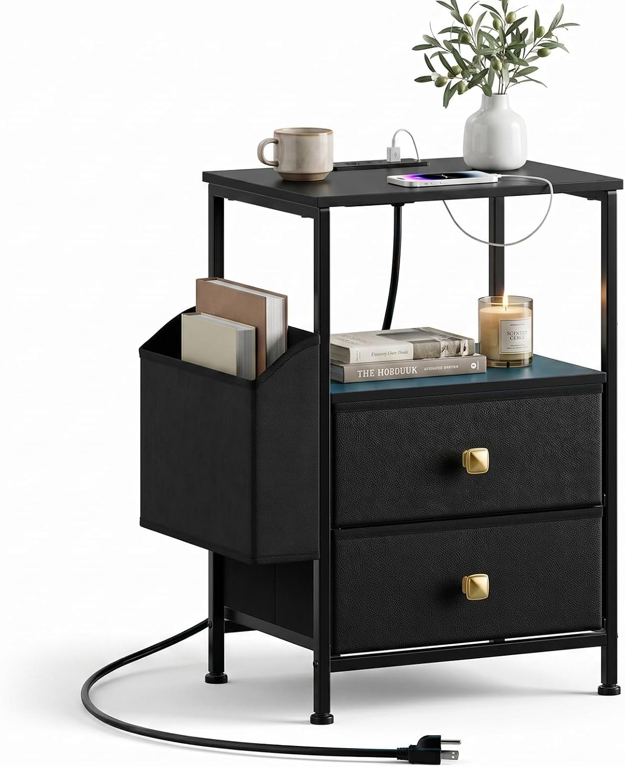 MALOL 63″ Farmhouse L-Shaped Executive Desk