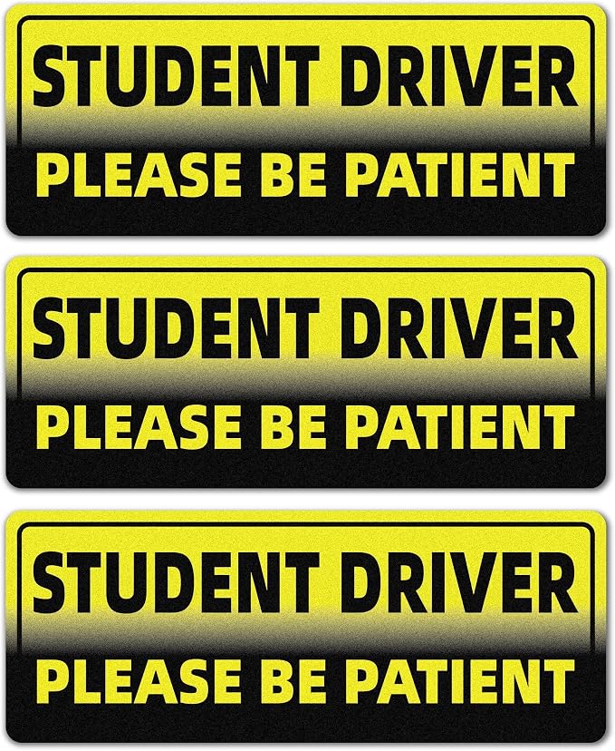Student Driver Removable Car Vinyl Decals