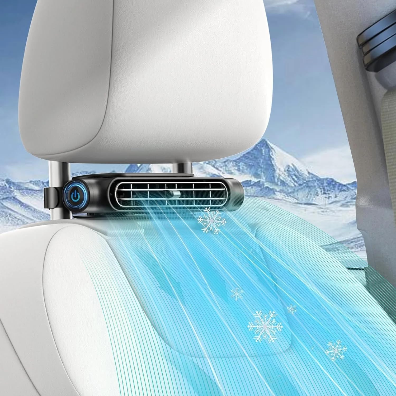 Car Seat Cooling Fan for Driver & Backseat Passengers