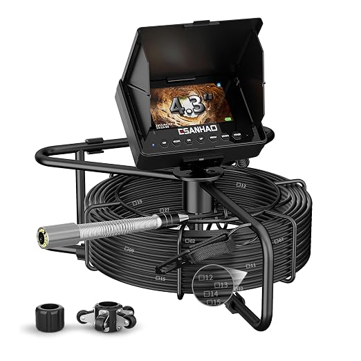 Sewer Camera 100ft Pipe Inspection System with DVR