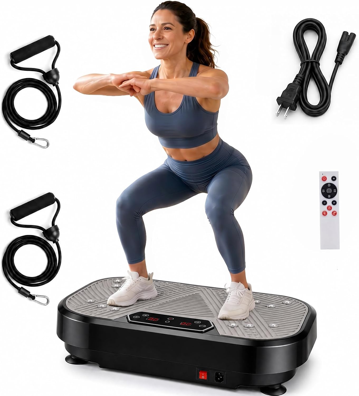 Whole Body Vibration Plate Exercise Machine with Bluetooth