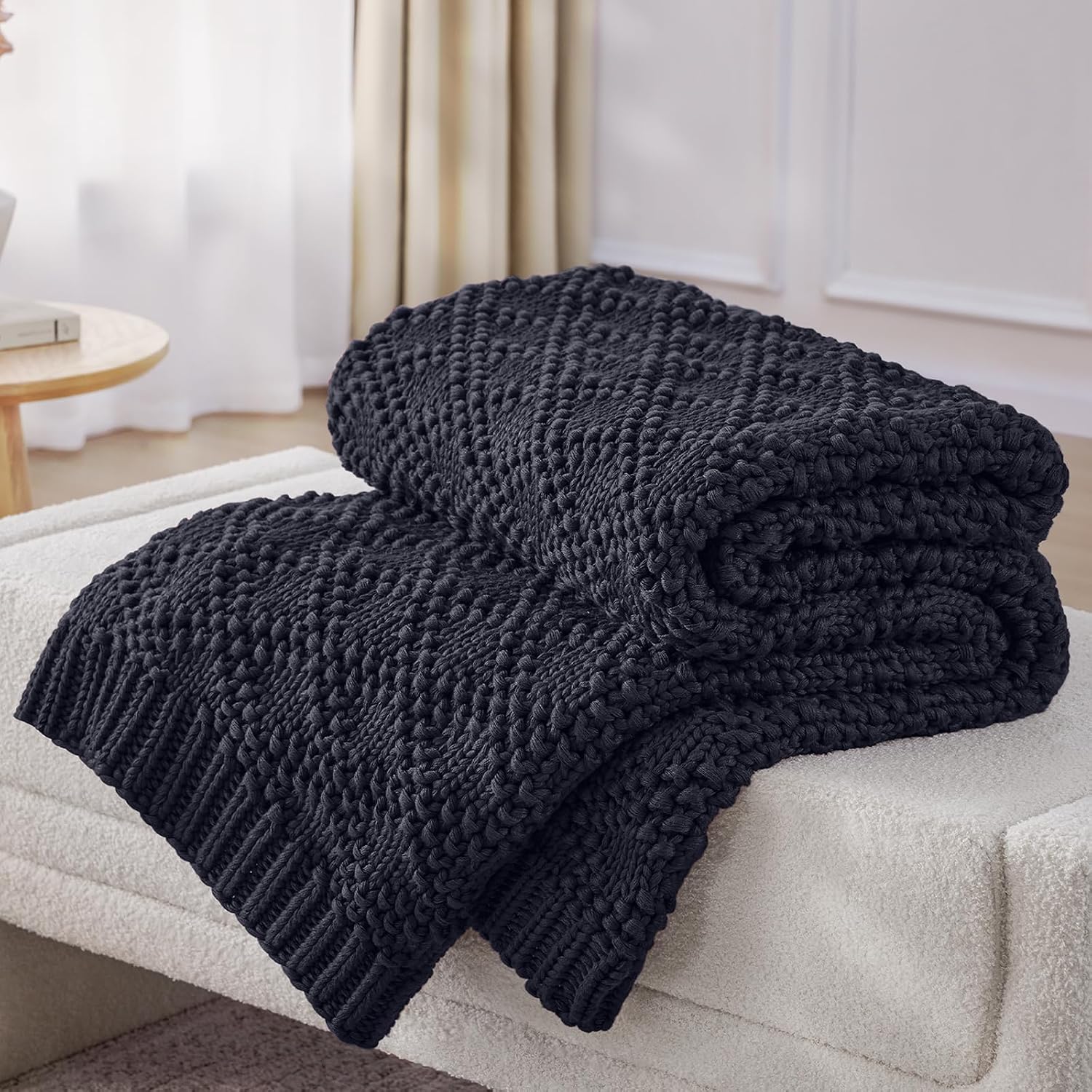 Anysay Chunky Knitted Weighted Blanket