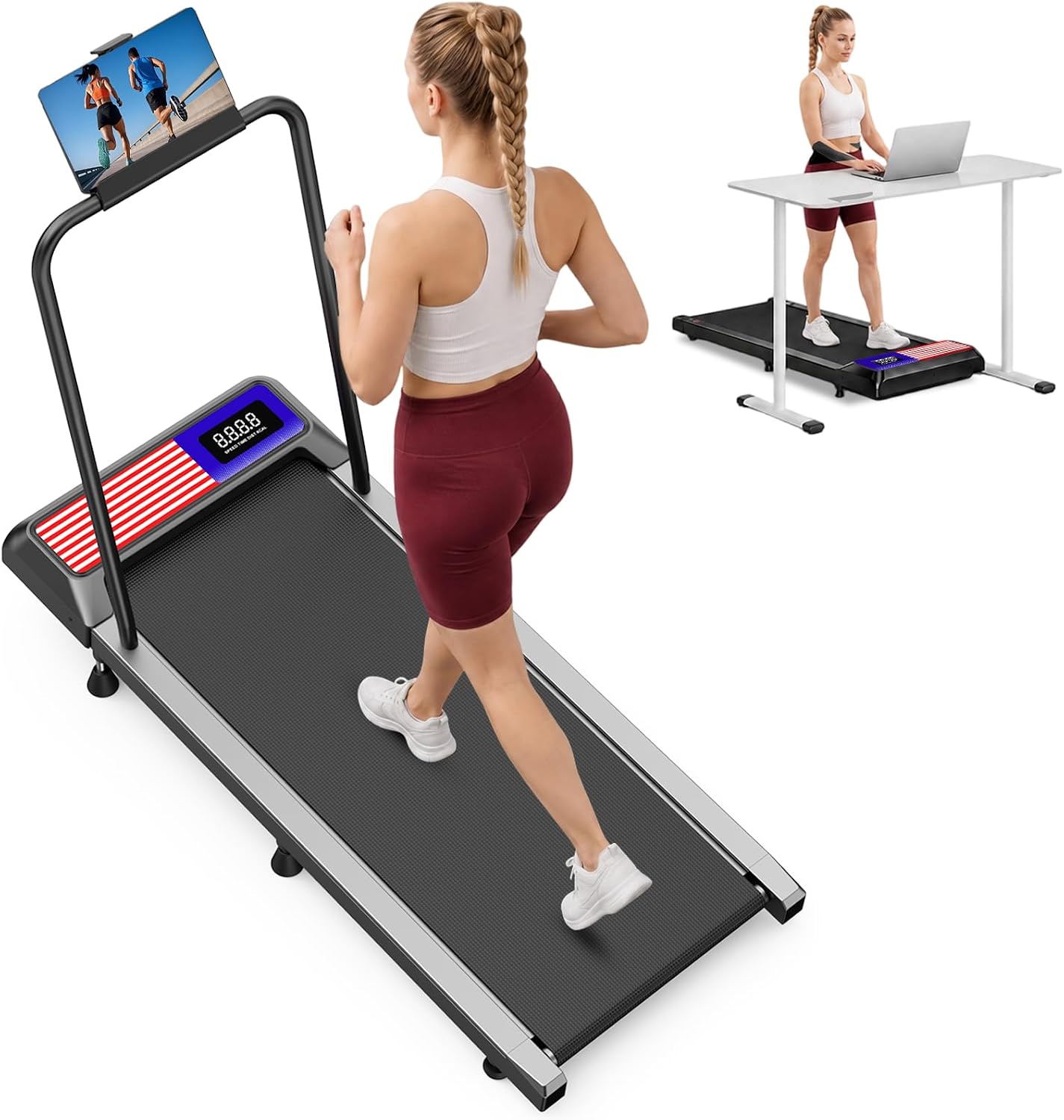 4-in-1 Compact Incline Walking Pad