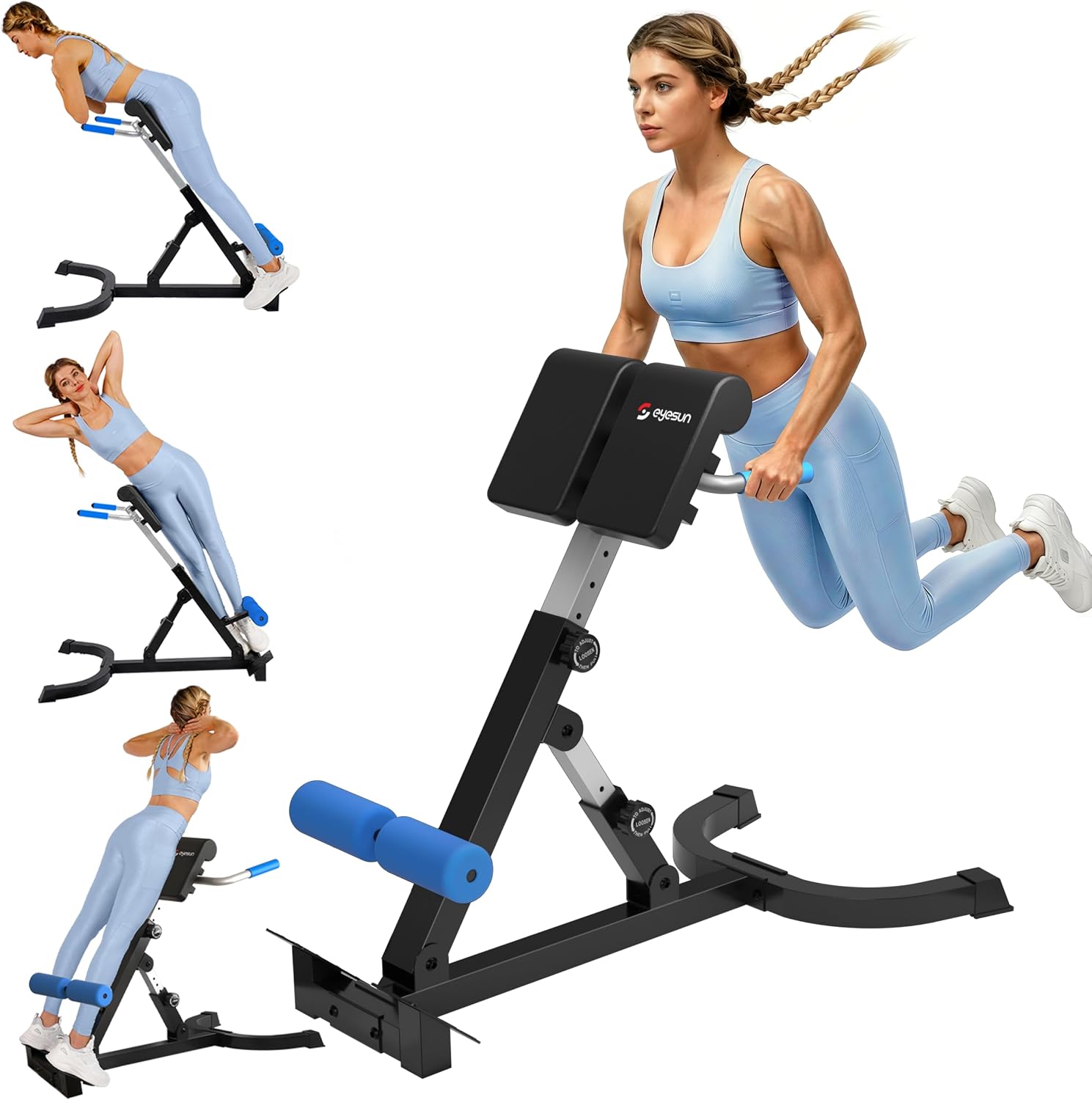 Adjustable Foldable Roman Chair & Back Extension Machine