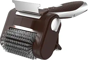 Cordless Electric Grill Brush with LED Light (Gold)