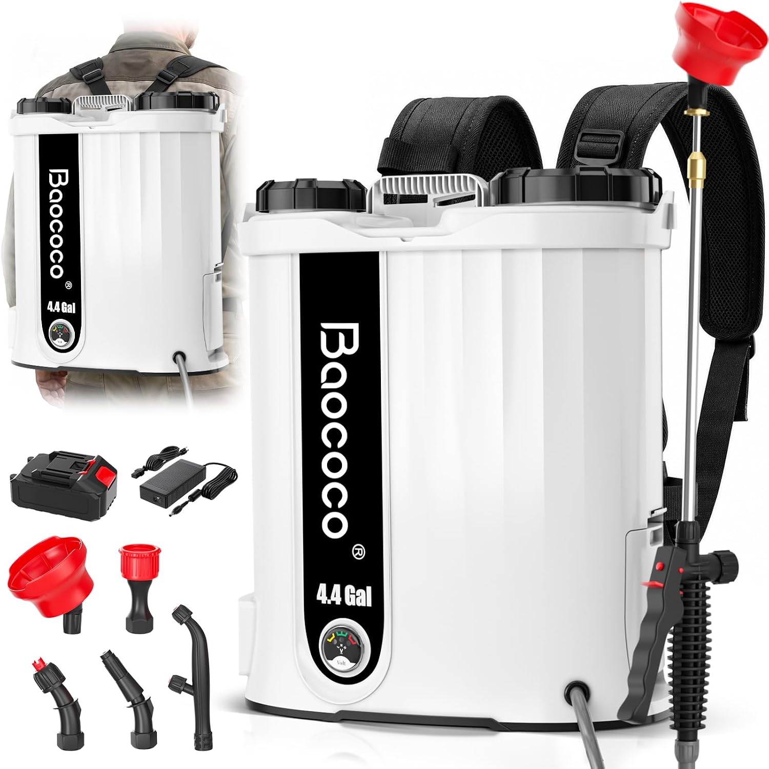 4.4 Gallon Battery Powered Backpack Sprayer