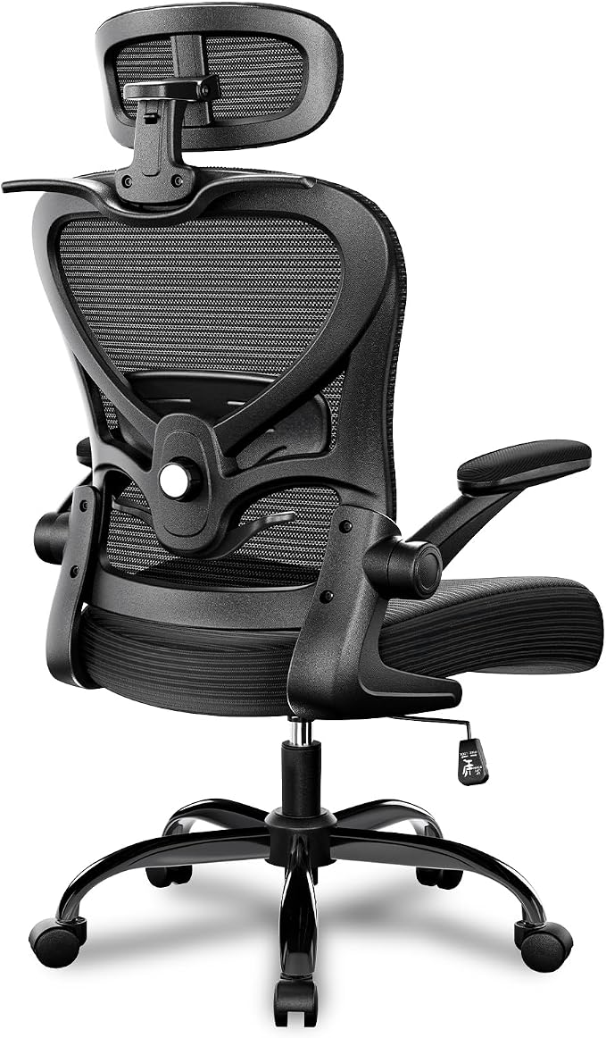 Ergonomic Mesh Home Office Desk Chair with 3D Headrest