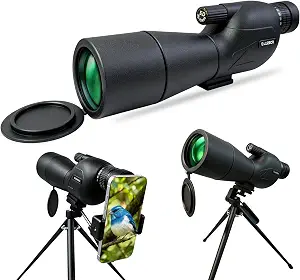25-75×60 Lightweight Spotting Scope with Tripod for Bird Watching