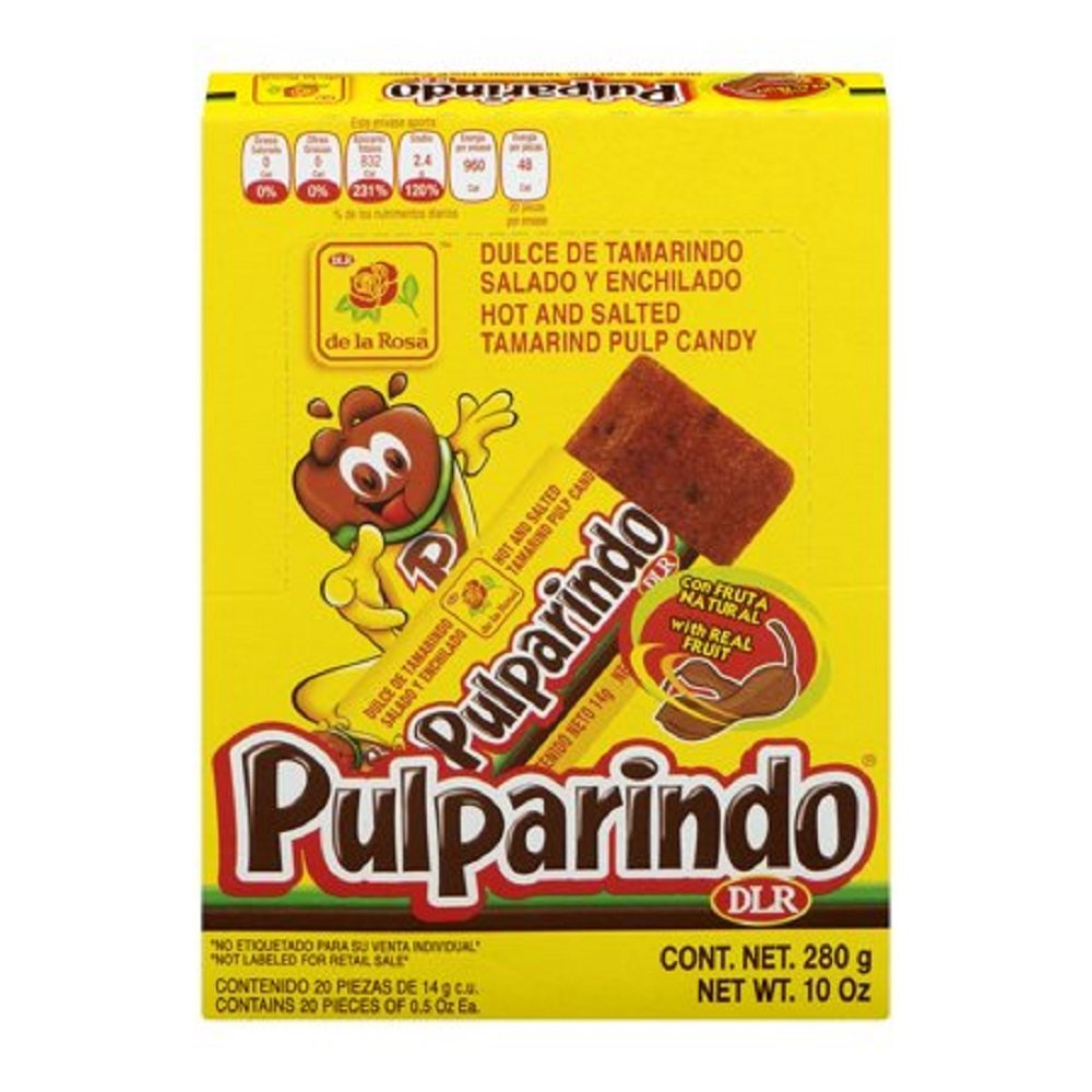 Hot & Salted Natural Tamarind Pulp Candy (Real Fruit, 10 oz)