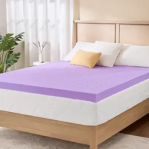 MLILY 2-Inch Lavender Memory Foam Topper