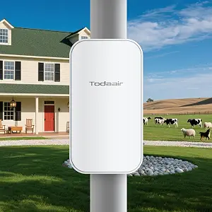Outdoor WiFi Extender – AC1200Mbps Weatherproof Signal Booster (300 ft Range)