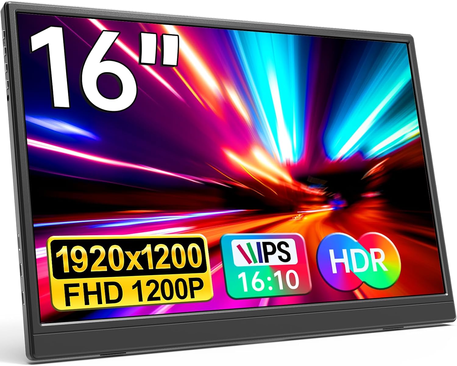 16-Inch FHD 1200P Portable Travel Monitor (USB-C / HDMI)
