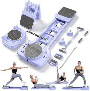 7-in-1 Foldable Pilates Reformer Board for Home Workouts