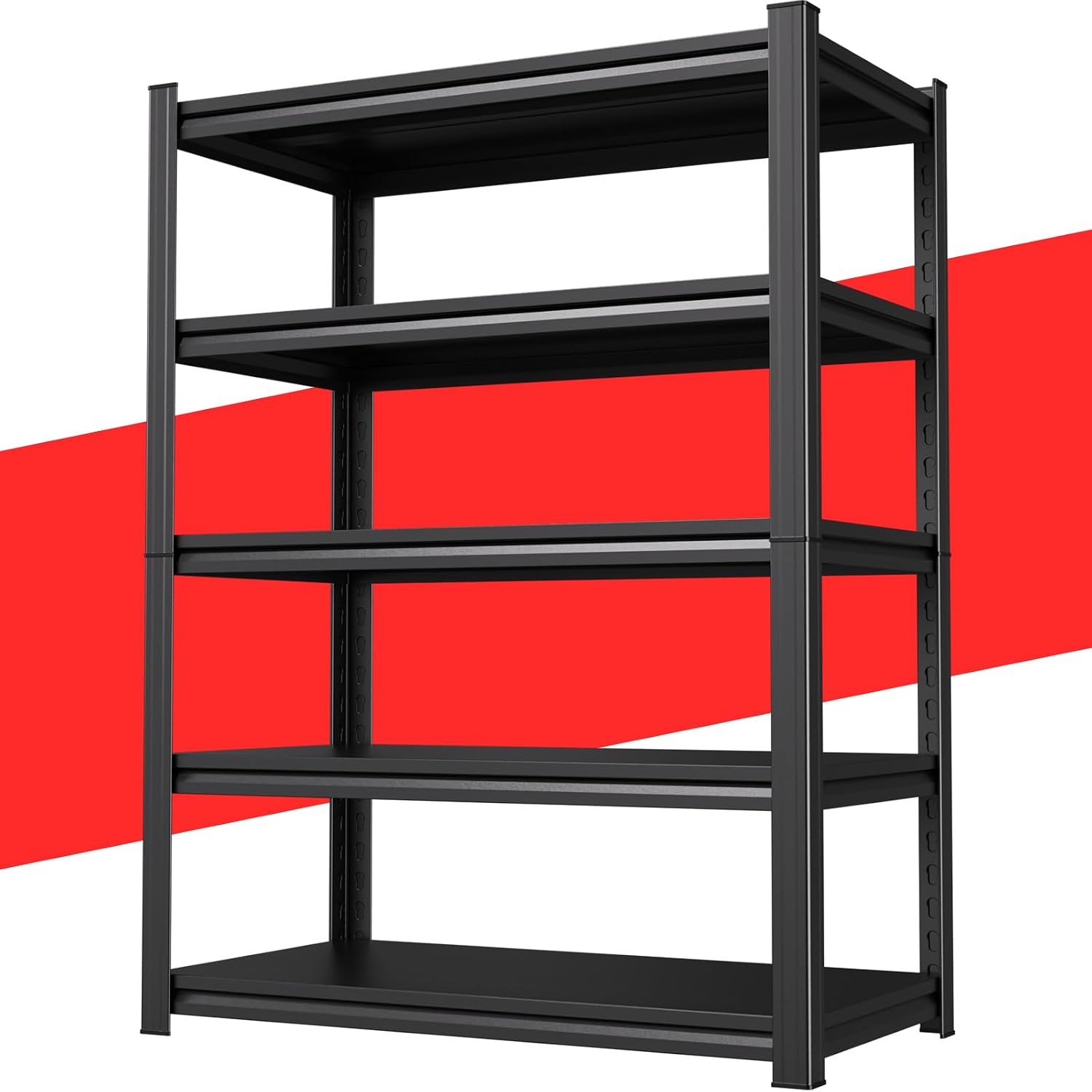 71.2″ x 35.5″ Adjustable Heavy-Duty Metal Storage Shelving Unit