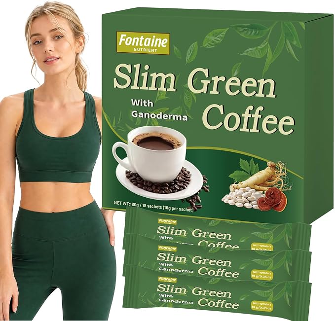Slim Green Coffee Boost Powder (18 Sachets – 10 Natural Blends)