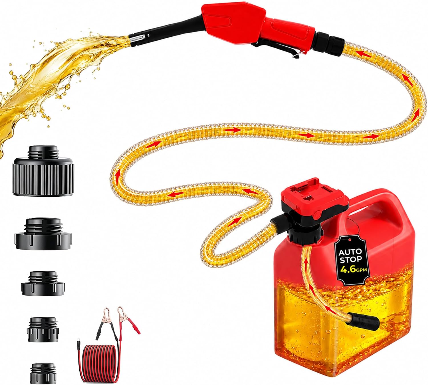 Cordless Fuel Transfer Pump (4.6 GPM) with Auto-Stop Sensor