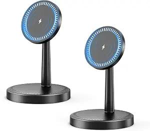 Magnetic Wireless Charger 2-Pack 15W Fast Mag-Safe Stand for iPhone