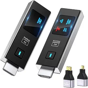 2026 Wireless 4K-Decode HDMI Transmitter and Receiver Set (360FT/110M Range)