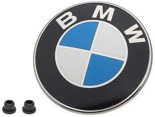 Genuine BMW 82mm Hood Emblem Badge Roundel (51148132375) with Grommets (51141807495)