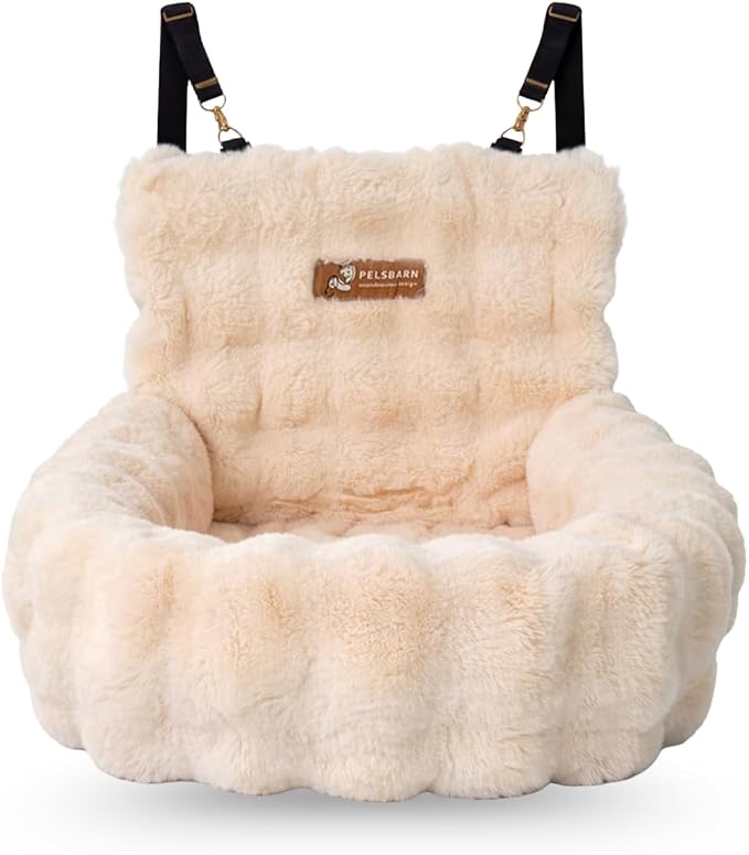 Pelsbarn Faux Fur Car Dog Bed