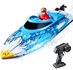 BEZGAR HJ822 12-Inch Fast 25 KPH RC Speed Boat for Kids & Adults