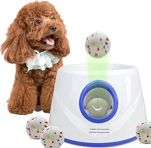 Automatic Interactive Dog Ball Launcher with 3 ETPU Tennis Balls