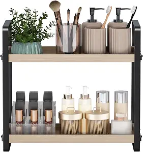 Bathroom Countertop Organizer & Makeup Storage Shelf