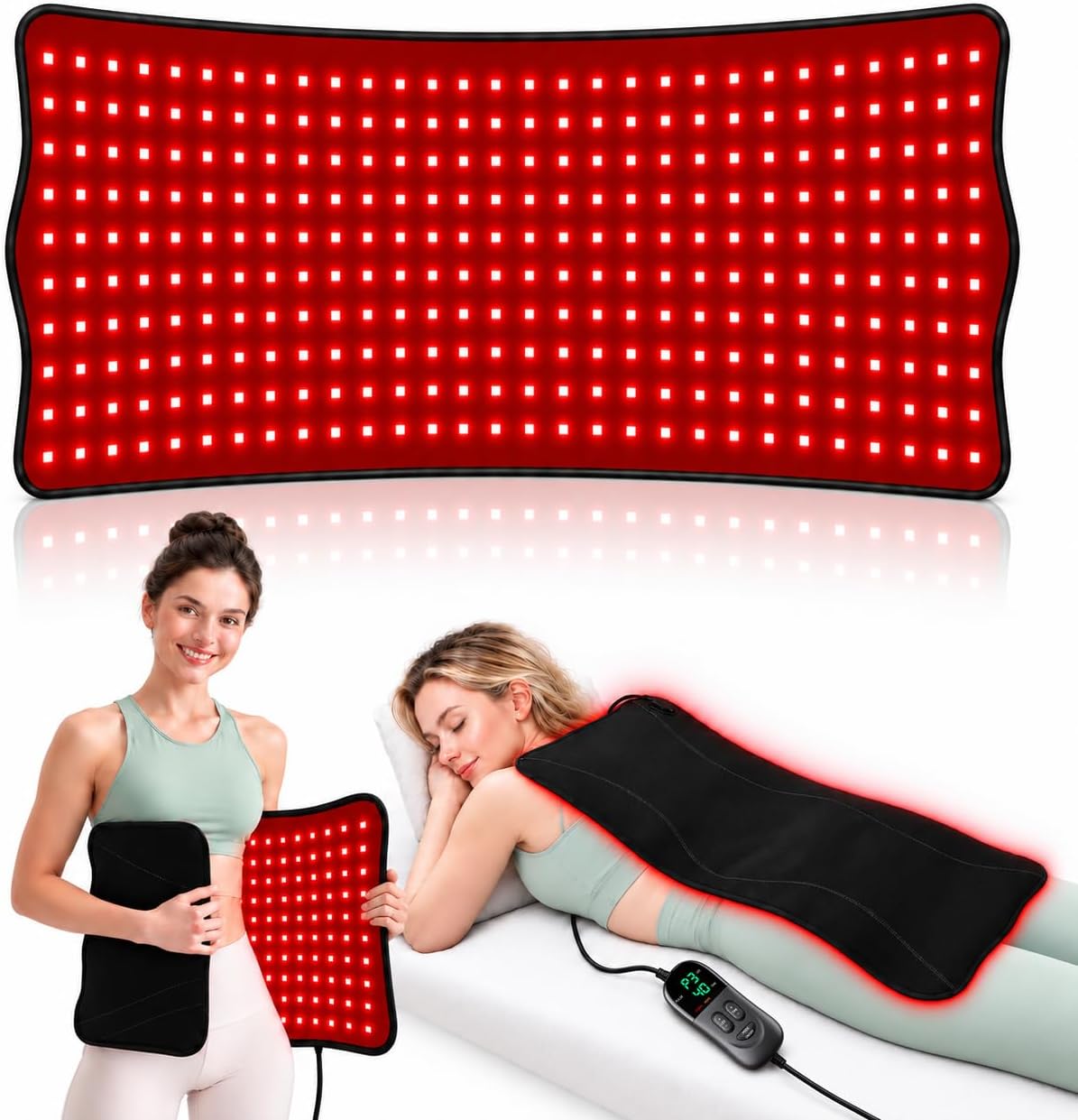 Red Light Therapy Mat for Body (660nm & 850nm Near Infrared, 320 LEDs)