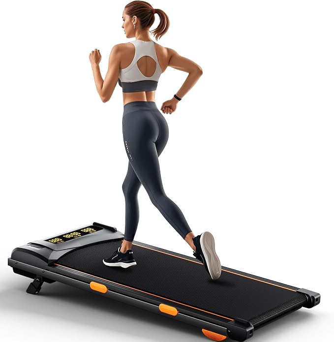 Under-Desk Walking Pad Treadmill with 12% Incline & 2.5HP Motor