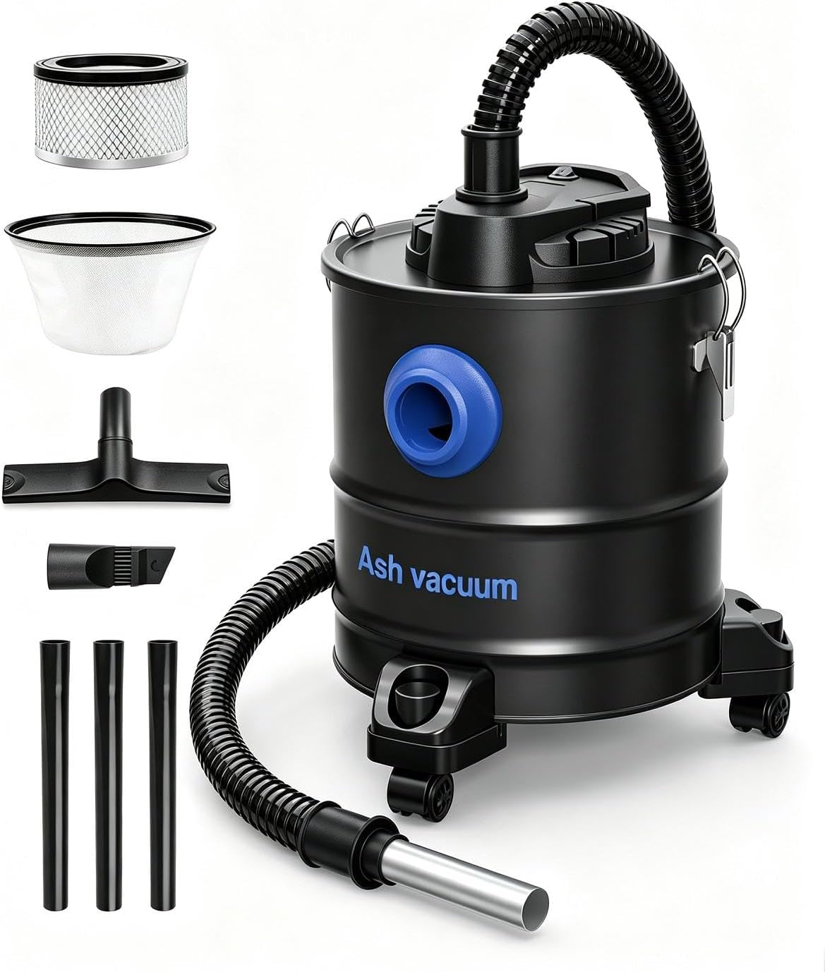Ash Vacuum Cleaner for Pellet Stove (5.3 Gallon, 20kPa, 1200W)