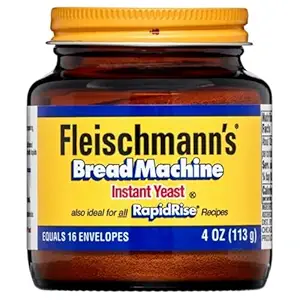 Fleischmann’s Bread Machine Instant Dry Yeast (4 oz Jar, Pack of 2)