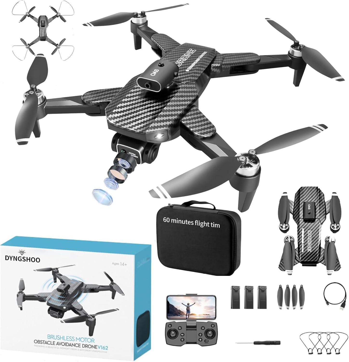 4K Dual Camera Foldable GPS Drone