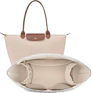 LOUKAYCCI Quilted Purse Organizer Insert for Longchamp Le Pliage M Tote