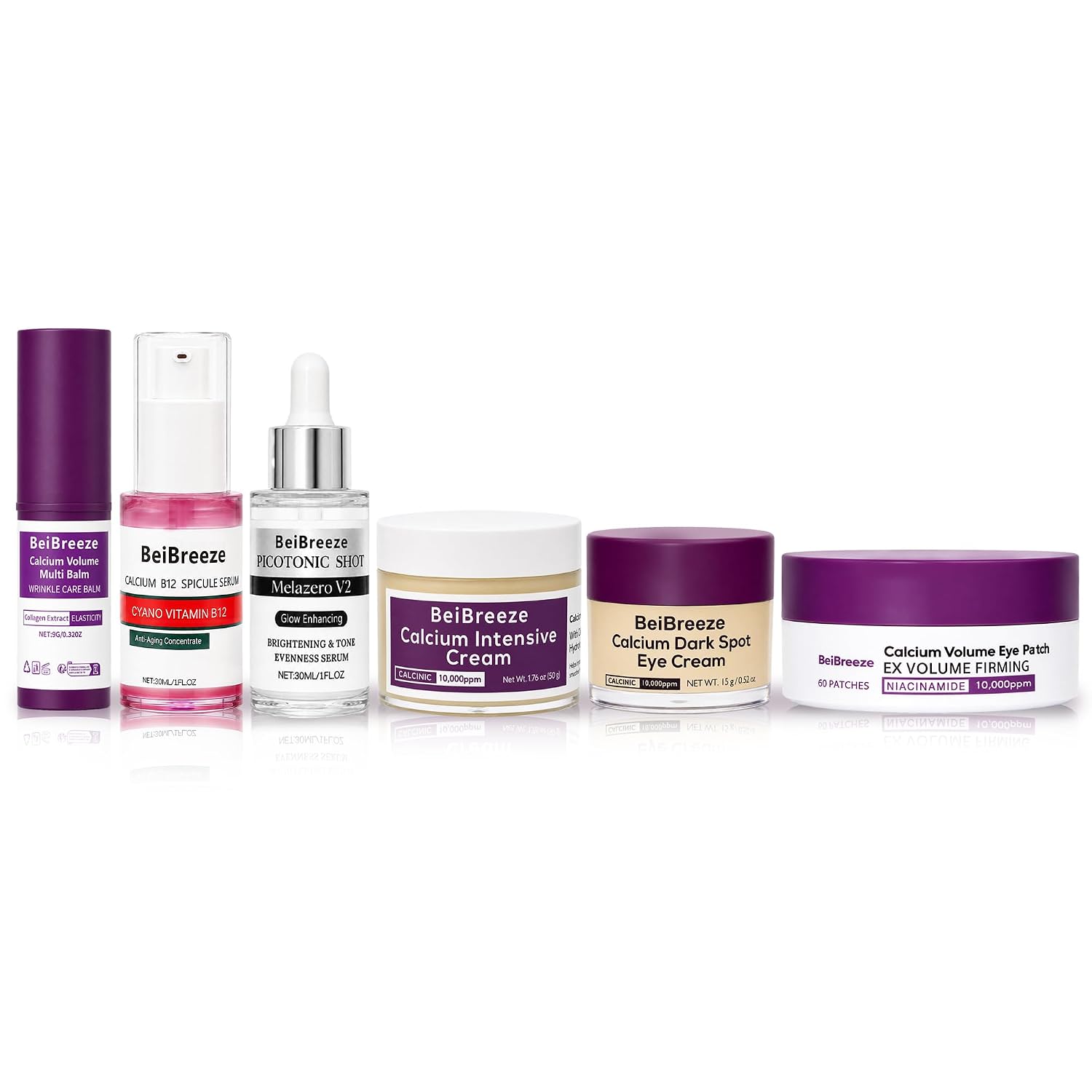 6-Piece Daily Skincare Set – Complete Facial Care Kit with Serums, Creams & Multi-Balm