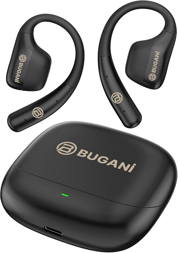 BUGANI Open Ear Wireless Running Headphones (Bluetooth 5.4, IPX5 Waterproof)