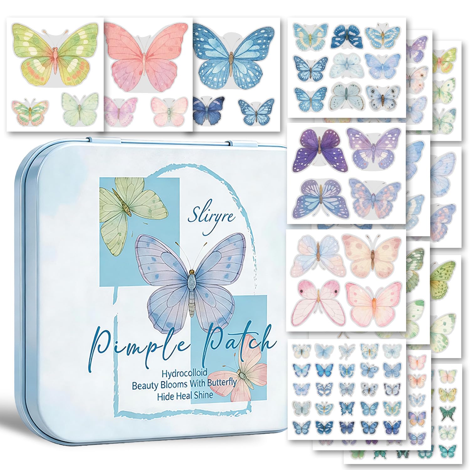 135 CT Cute Butterfly Pimple Patches for Face & Body