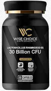Lactobacillus Rhamnosus GG Probiotic – 30 Billion CFU (90 Capsules)