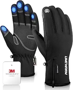 -10℉ Waterproof Winter Gloves (5-Layer Touchscreen Snow & Ski Gloves)