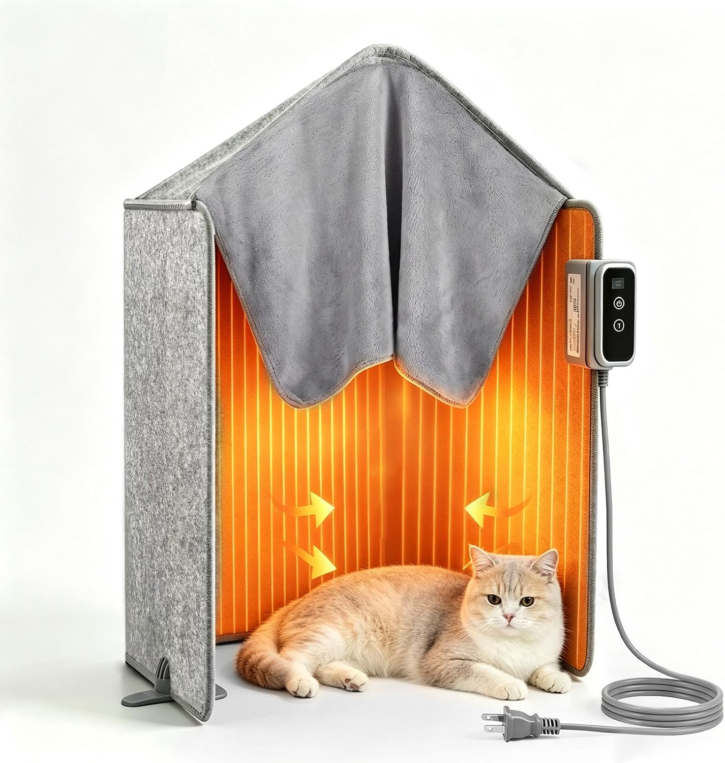 Under-Desk Office Foot Warmer & Radiant Heater with Detachable Cover