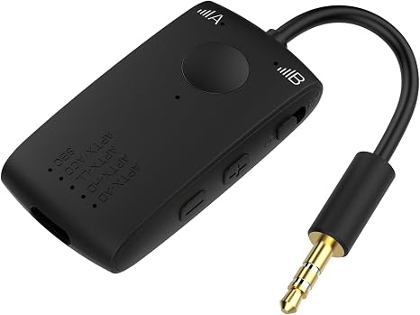 Bluetooth Transmitter Receiver (2-in-1 Wireless Audio Adapter for TV & Headphones)