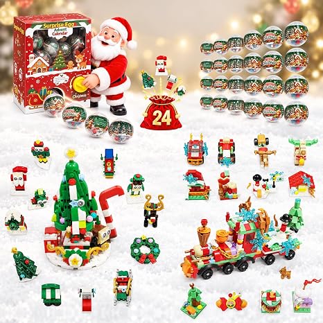 2026 Advent Calendar Train Building Blocks
