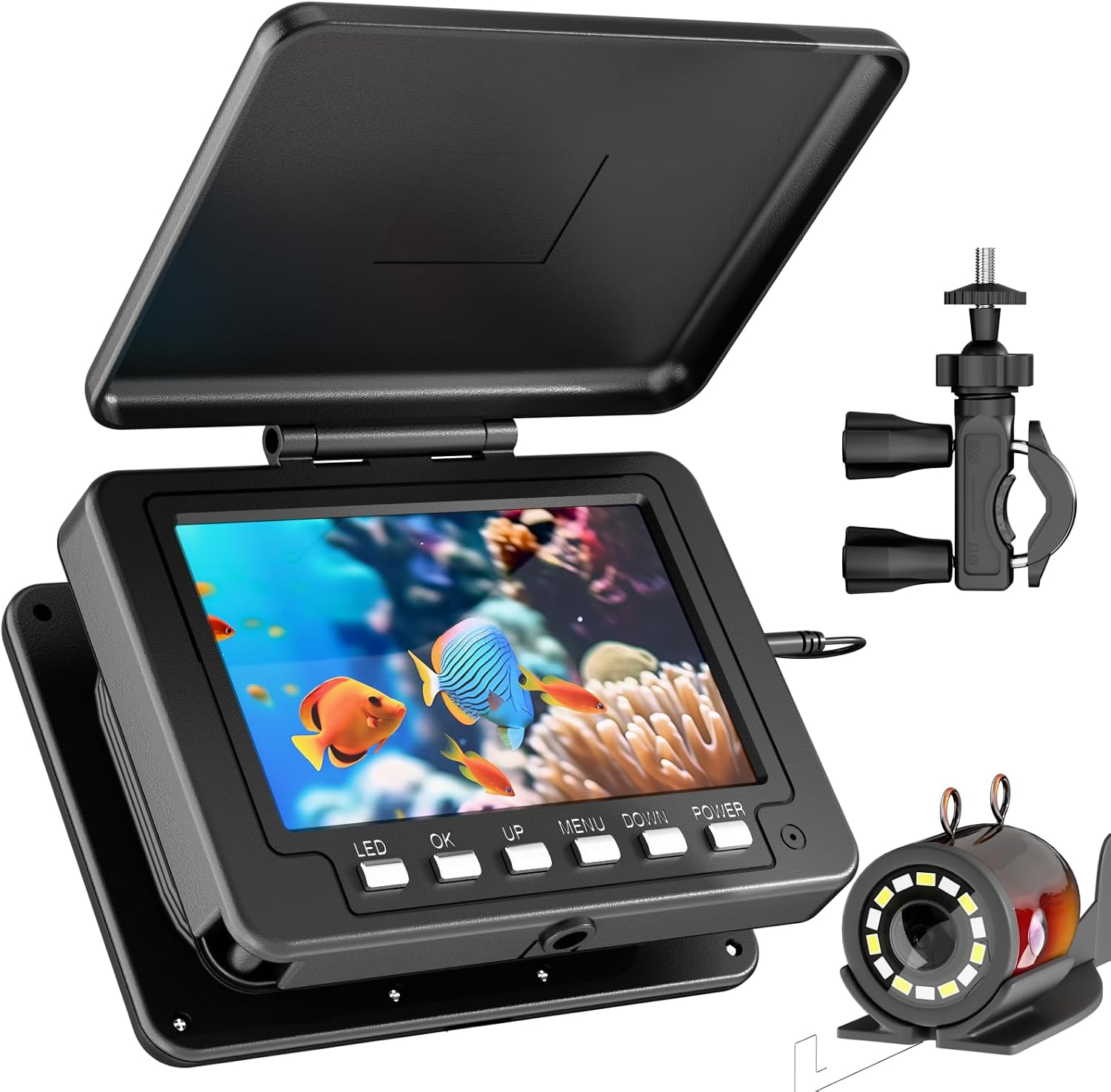 Portable 5″ LCD Underwater Fishing Camera (IP68 Waterproof)
