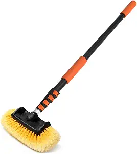 LAANPOLE 16FT Telescoping Car Wash & Solar Panel Cleaning Brush