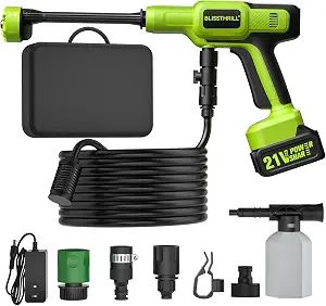 1480 PSI Cordless Portable Power Washer with All-Copper Motor (Field Green)