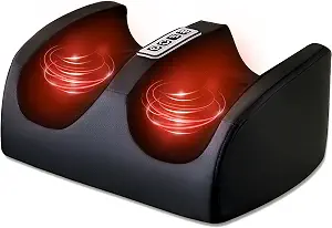 Electric Foot and Calf Massager with Heat (Black)