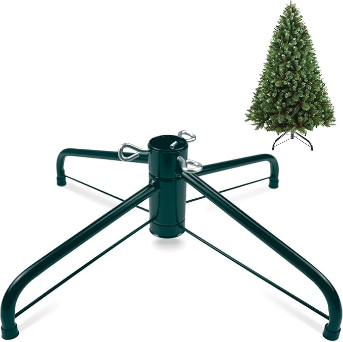 SOMITO Universal Folding Metal Artificial Christmas Tree Stand (Fits 3 Ft to 6 Ft Trees)