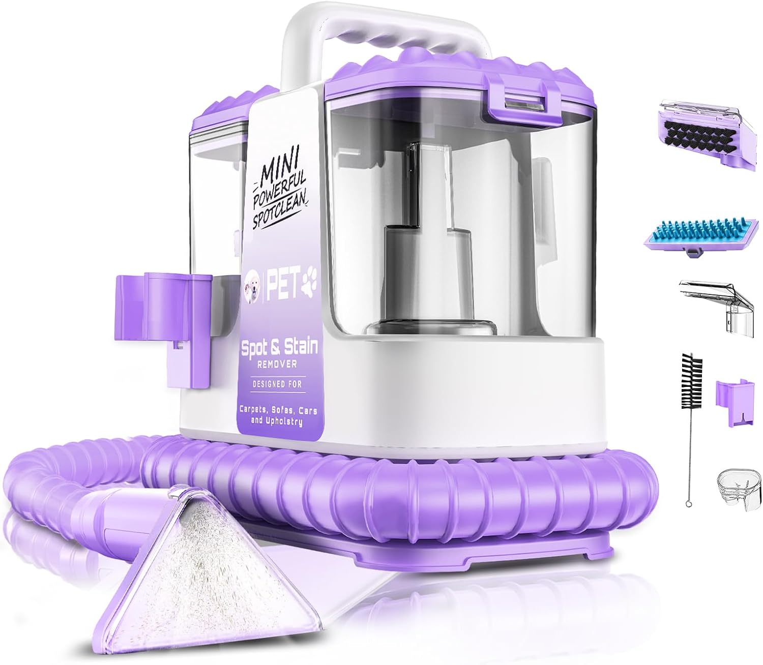 Portable Carpet & Upholstery Spot Cleaner for Pet Stains